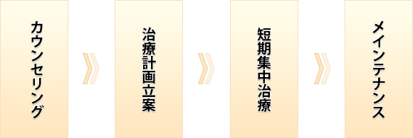 短期集中治療の流れ